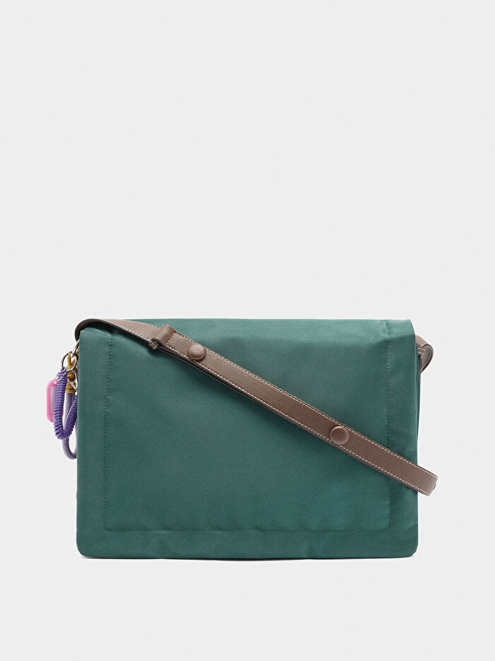 Teknik Kumaş Çapraz Askılı Çanta XL