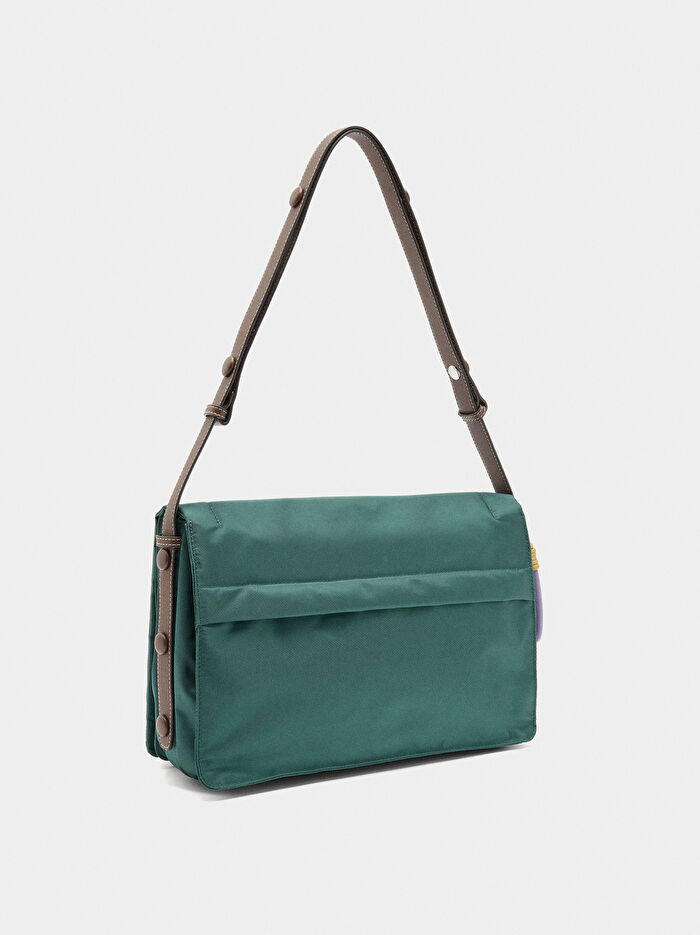 Teknik Kumaş Çapraz Askılı Çanta XL