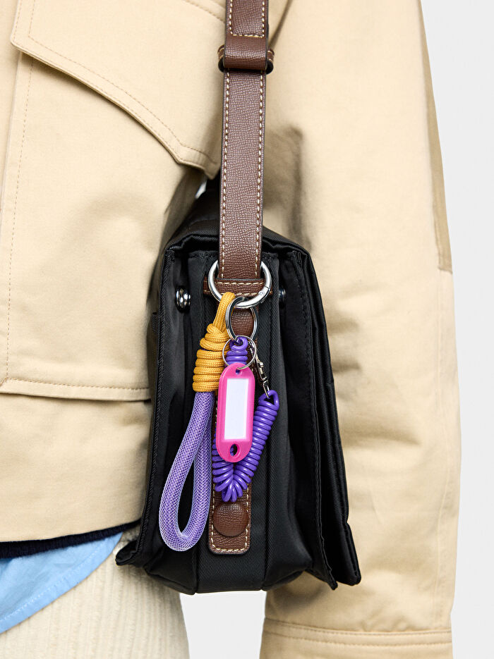 Teknik Kumaş Çapraz Askılı Çanta S