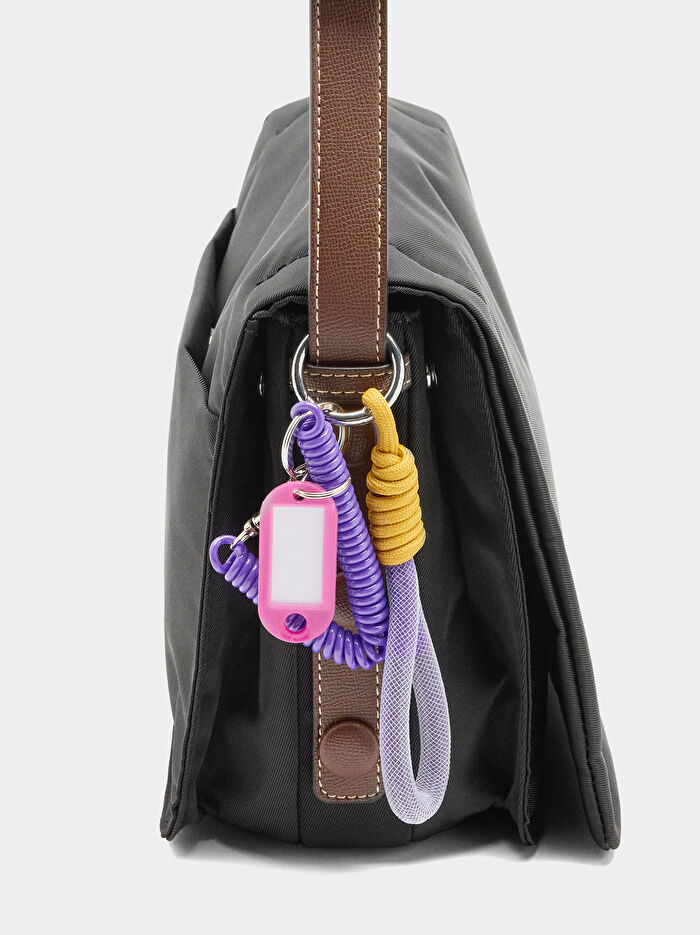 Teknik Kumaş Çapraz Askılı Çanta S