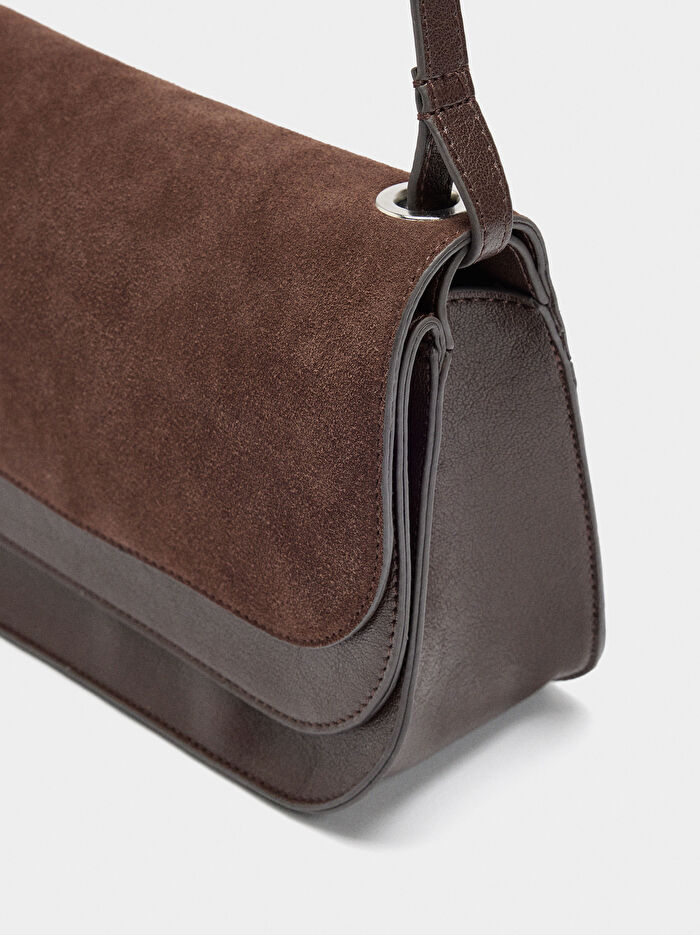 Çift Kapaklı Çapraz Askılı Çanta