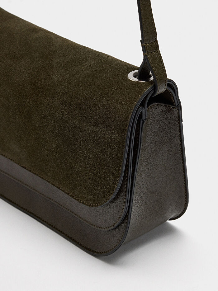 Çift Kapaklı Çapraz Askılı Çanta