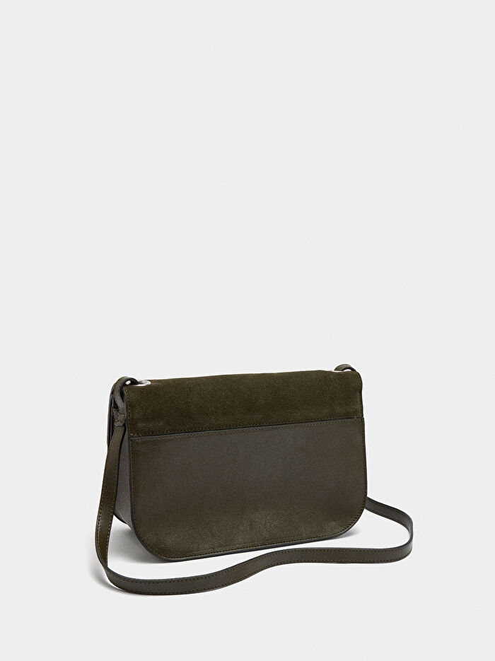 Çift Kapaklı Çapraz Askılı Çanta