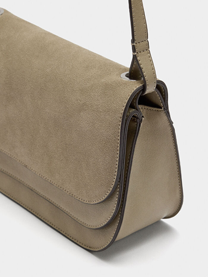 Çift Kapaklı Çapraz Askılı Çanta