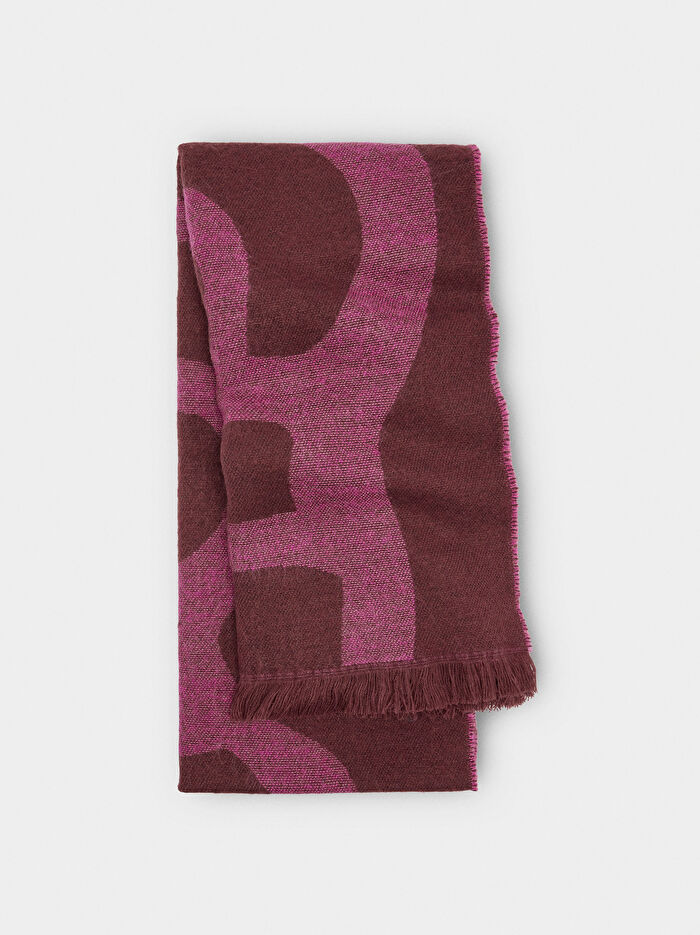 Püsküllü Jakarlı Atkı