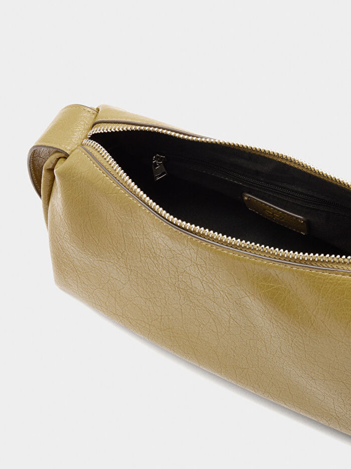 Çatlak Efektli Çapraz Askılı Çanta