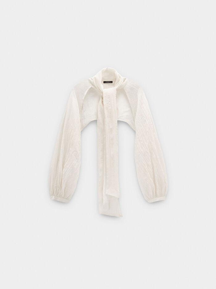 Büzgülü Kısa Bluz