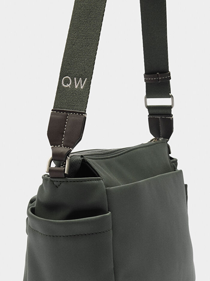 Teknik Kumaş Çapraz Askılı Çanta