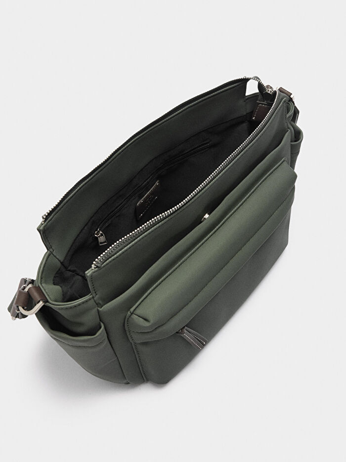 Teknik Kumaş Çapraz Askılı Çanta