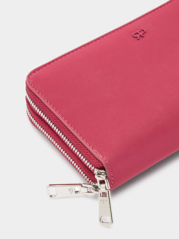 Yumuşak Dokulu Fermuarlı Cüzdan