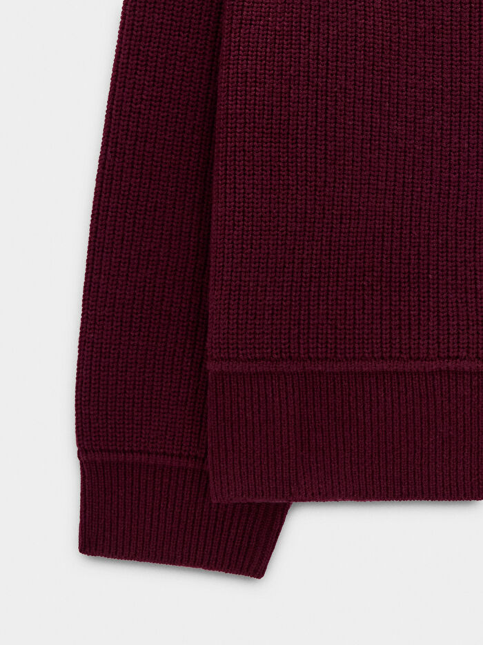 Yüksek Yakalı Örme Kazak