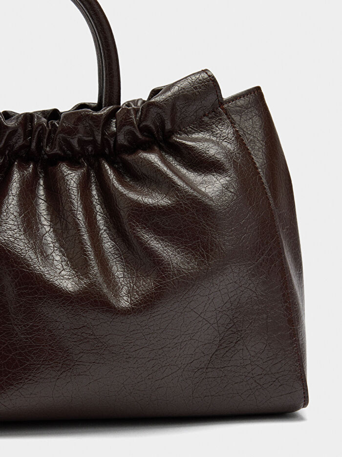 Büzgülü Shopper Çanta