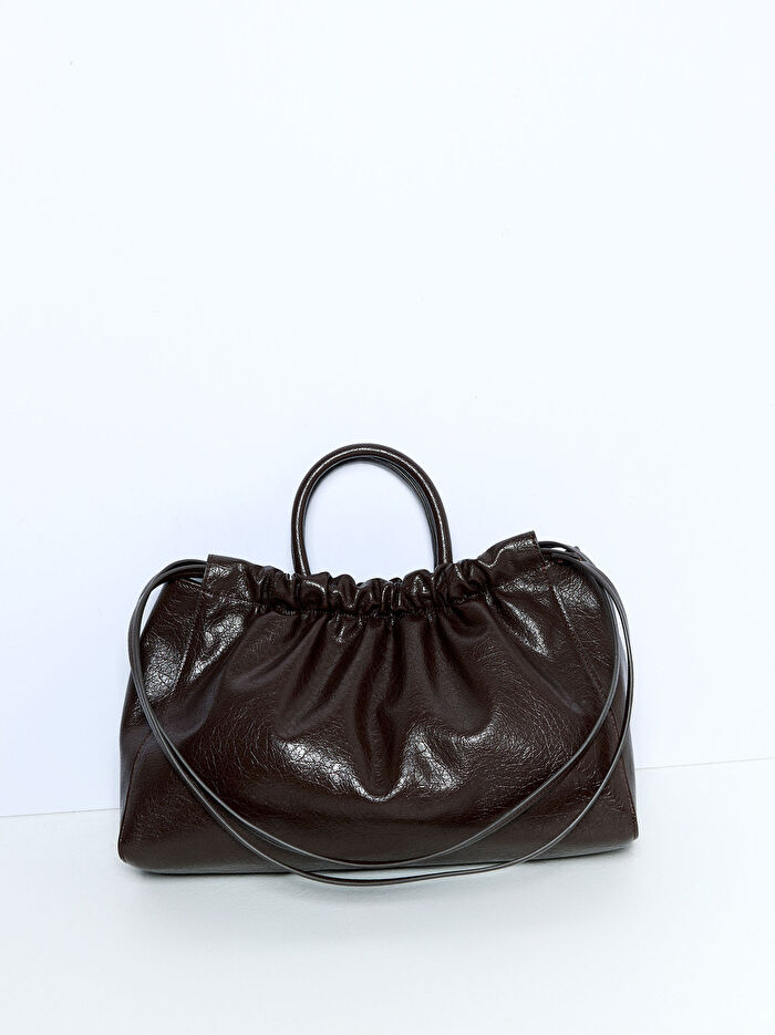 Büzgülü Shopper Çanta