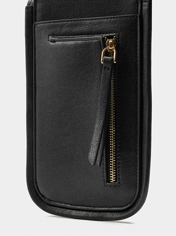 Çatlak Efektli Cep Telefonu Çantası