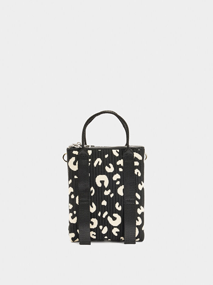 Jakarlı File Cep Telefonu Çantası