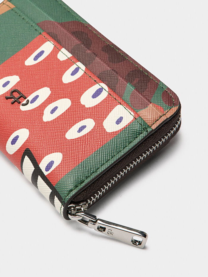 Desenli Dokulu Cüzdan