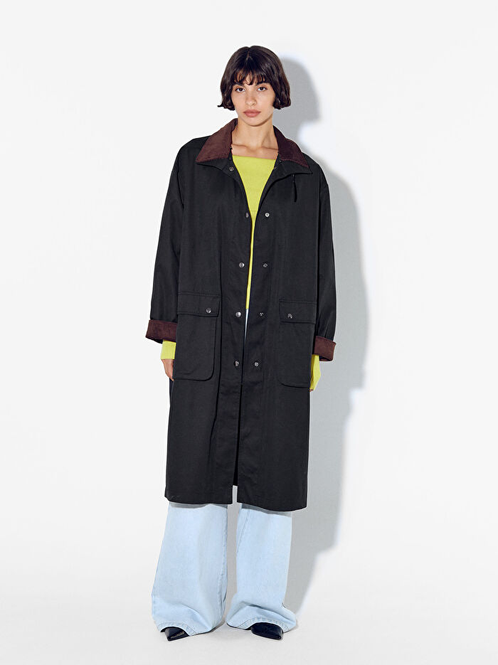 Cepli ve Kapüşonlu Uzun Parka