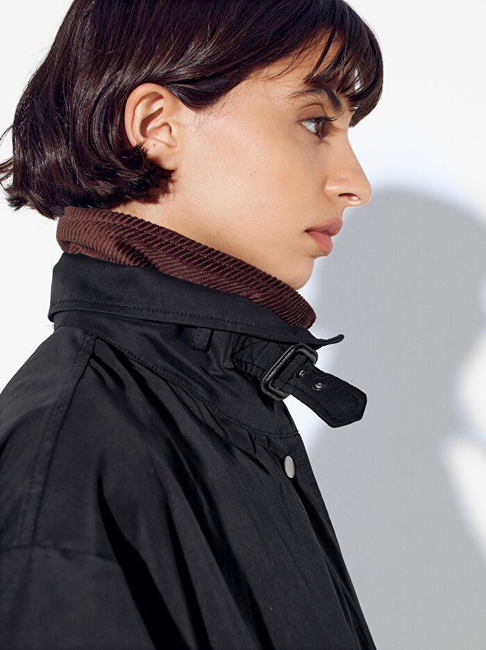 Cepli ve Kapüşonlu Uzun Parka