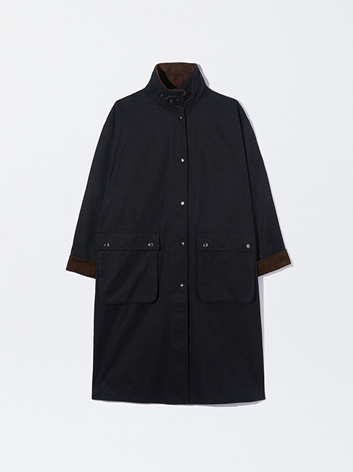 Cepli ve Kapüşonlu Uzun Parka