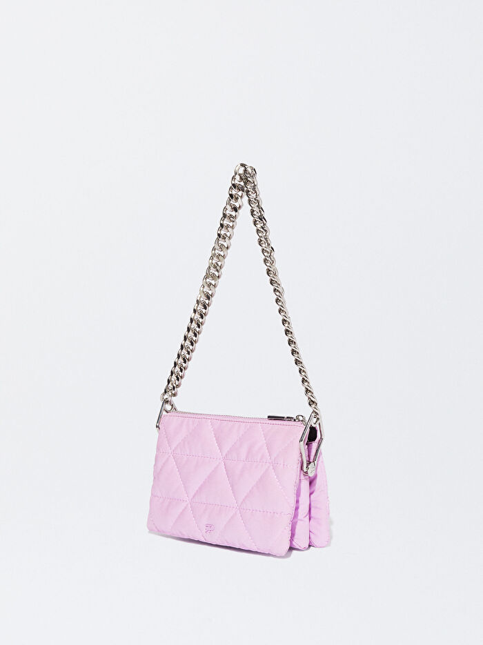 Kapitone Omuz Çantası