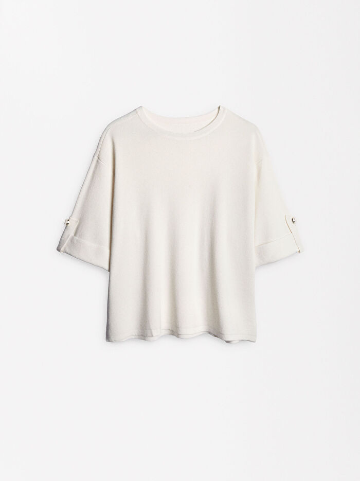 Kısa Kollu Örgü Kazak