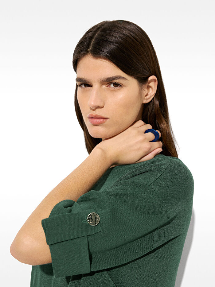 Kısa Kollu Örgü Kazak