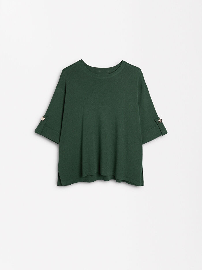 Kısa Kollu Örgü Kazak