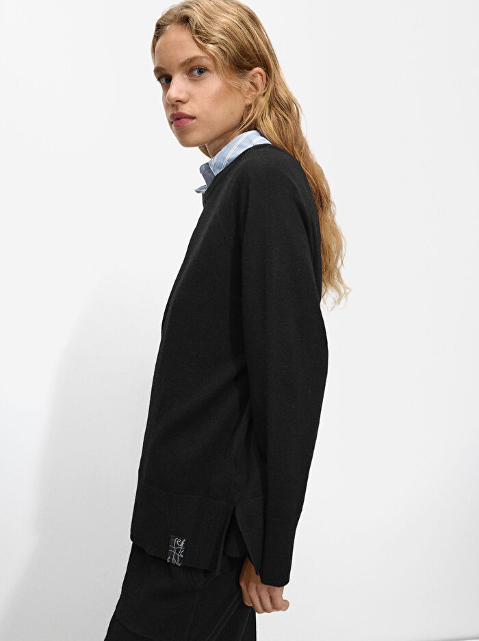 Yün Karışımlı Örme Kazak