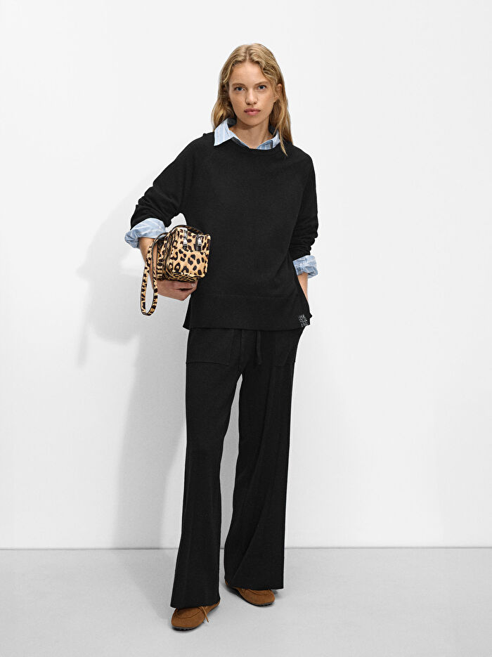 Yün Karışımlı Örme Kazak