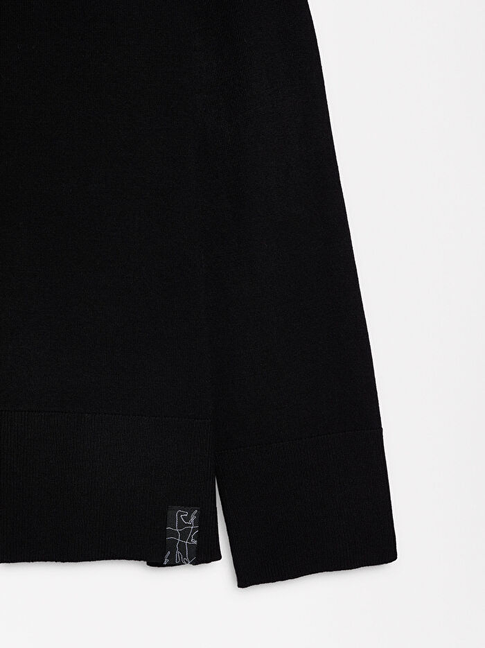 Yün Karışımlı Örme Kazak