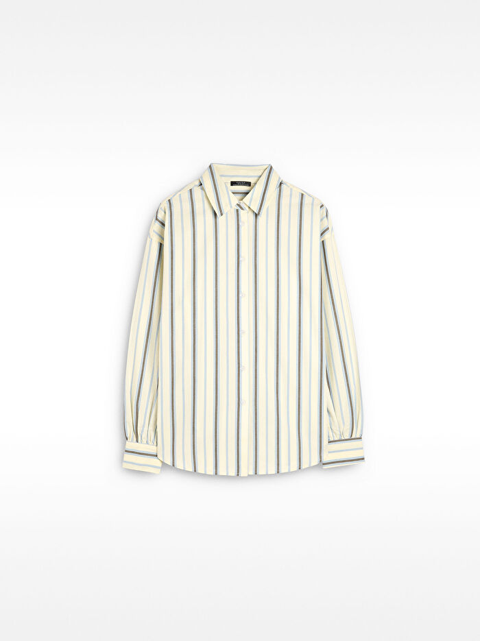 %100 Pamuk Çizgili Gömlek