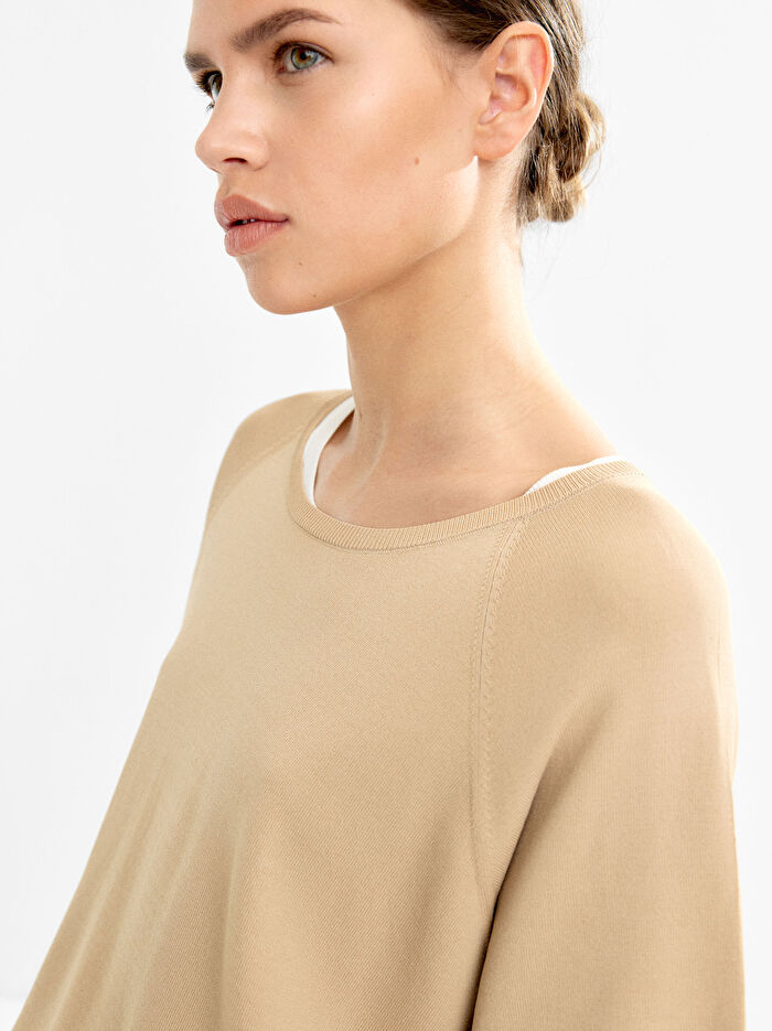 Kısa Kollu Örgü Kazak