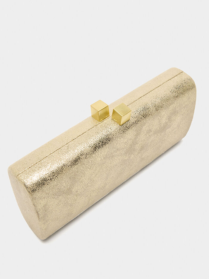 Metalik Party Clutch Çanta