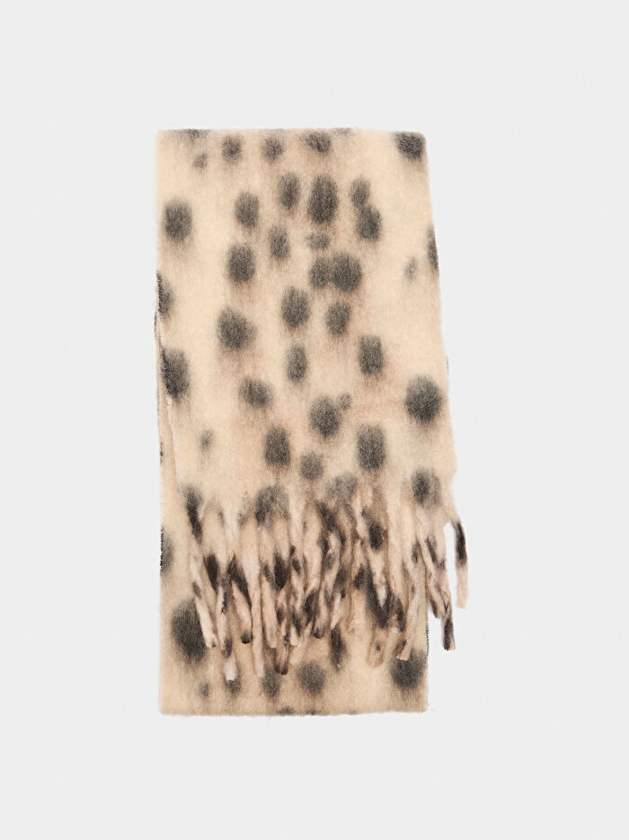 Püsküllü Desenli Atkı