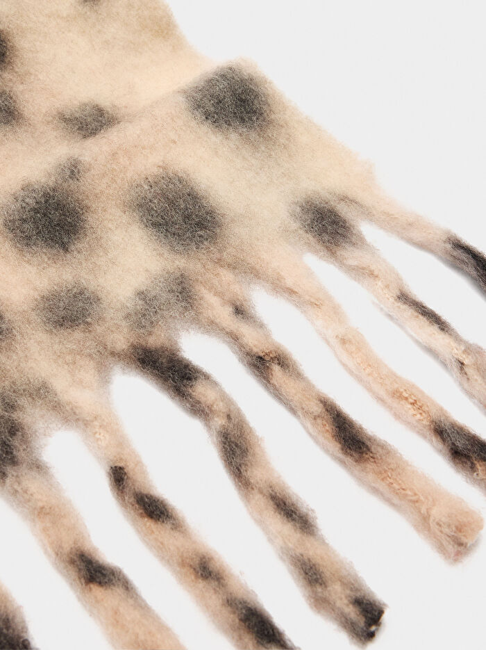 Püsküllü Desenli Atkı