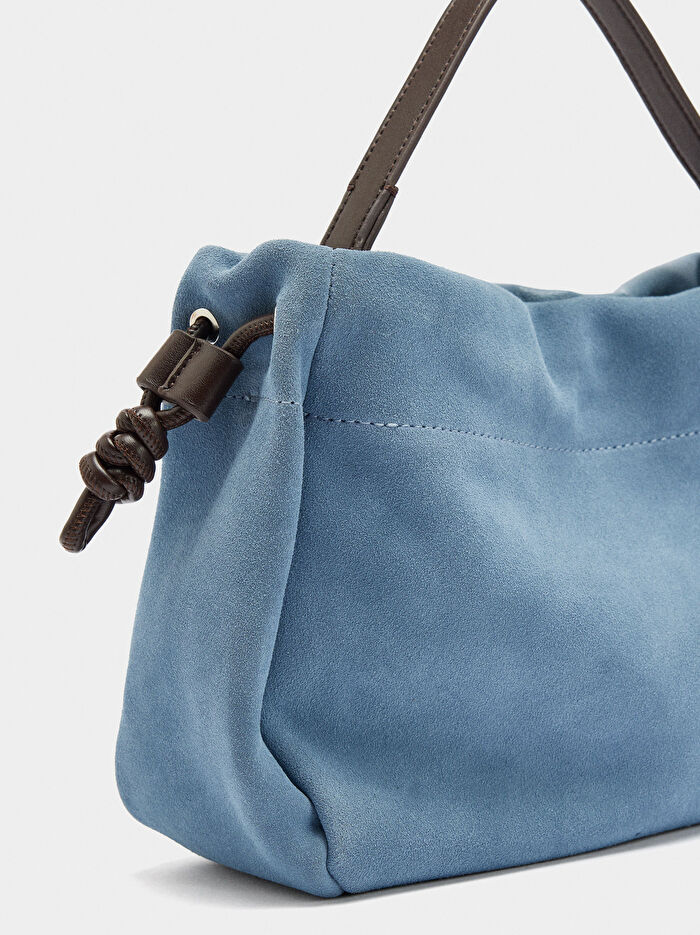 Süet Deri El Çantası