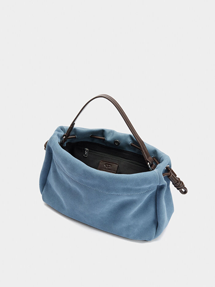 Süet Deri El Çantası