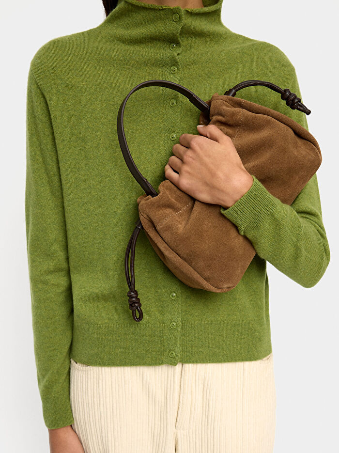 Süet Deri El Çantası