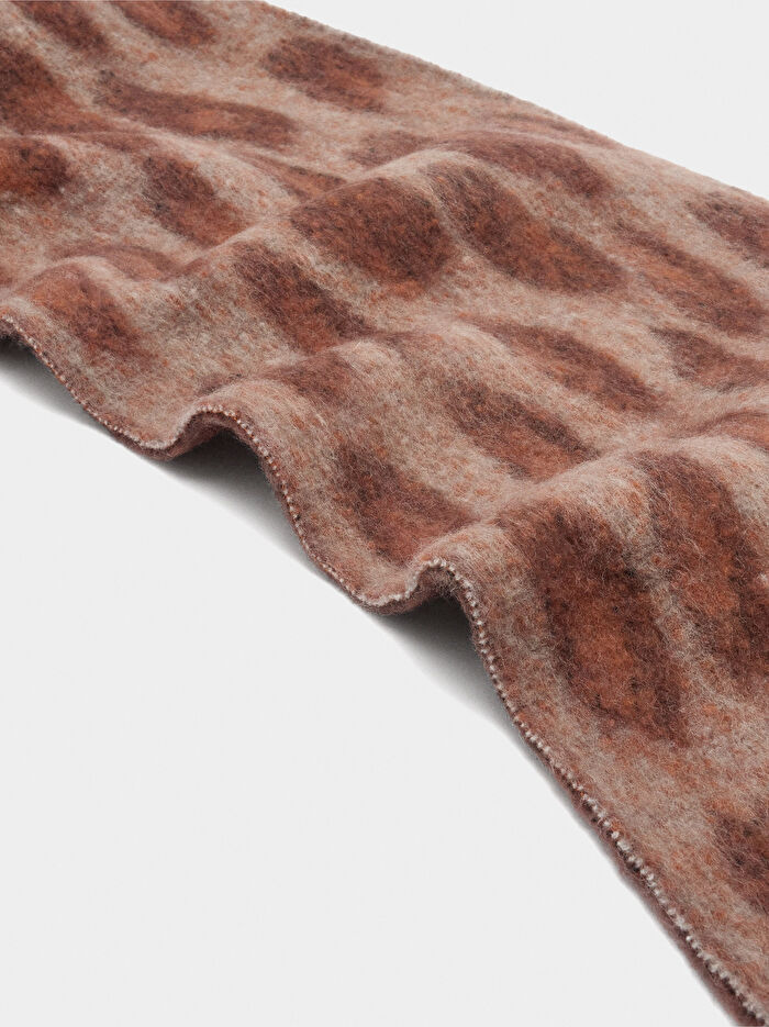 Püsküllü Desenli Atkı