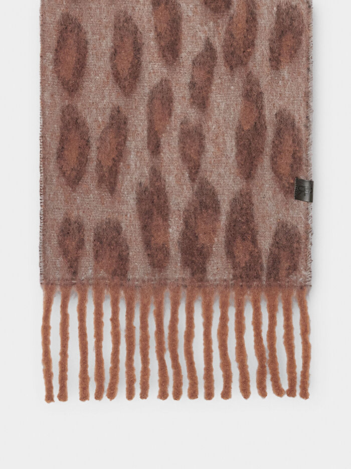 Püsküllü Desenli Atkı