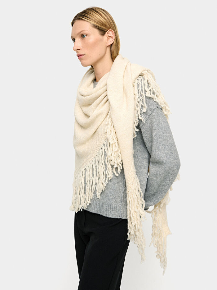 Püsküllü Uzun Şal