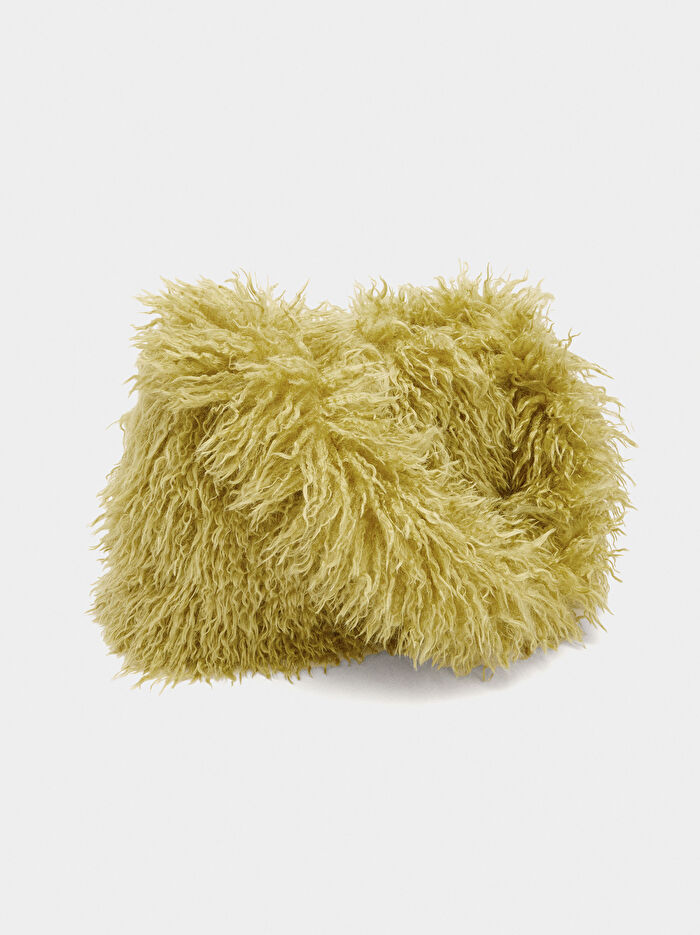 Kürk Efektli Tote Çanta