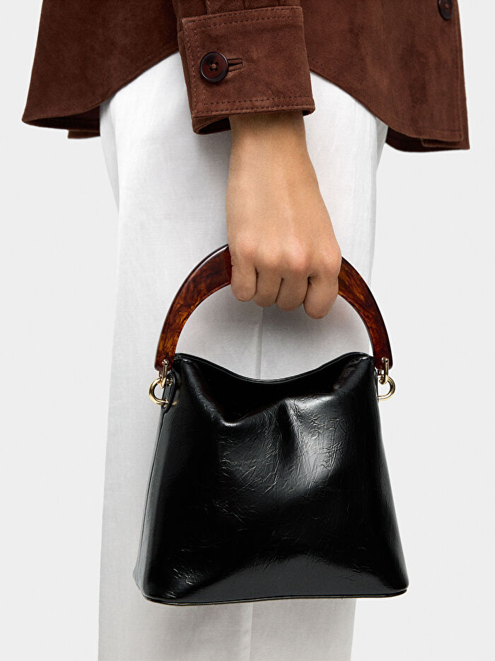 Sert Saplı El Çantası