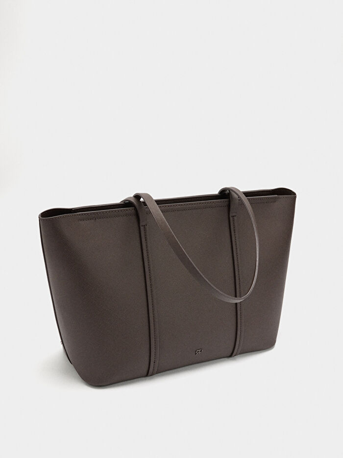 Fermuarlı Shopper Çanta