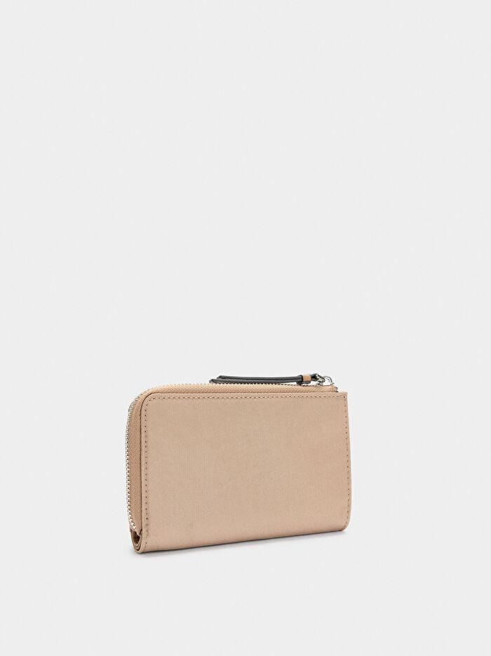 Teknik Kumaş Efektli Bozuk Para Cüzdanı