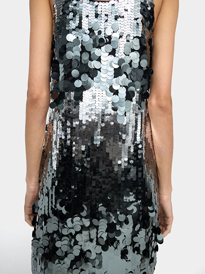 Kısa Payetli Elbise