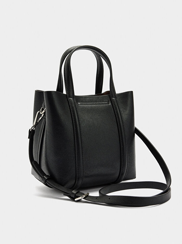 Çapraz Askılı Tote Çanta S