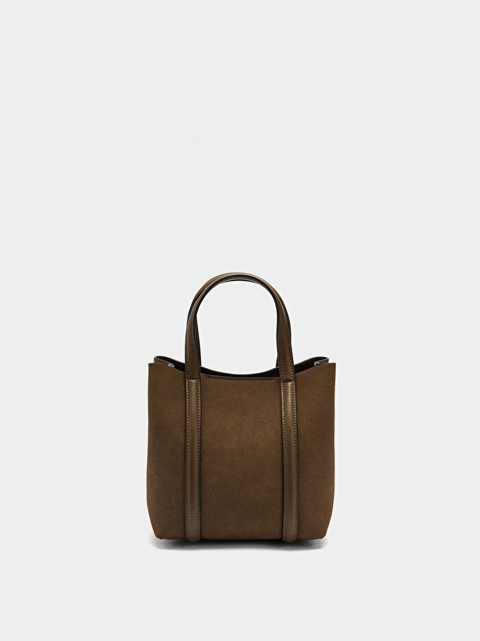 Çapraz Askılı Tote Çanta S