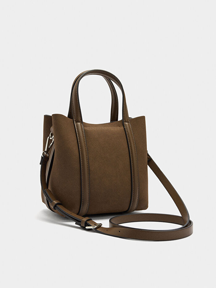 Çapraz Askılı Tote Çanta S