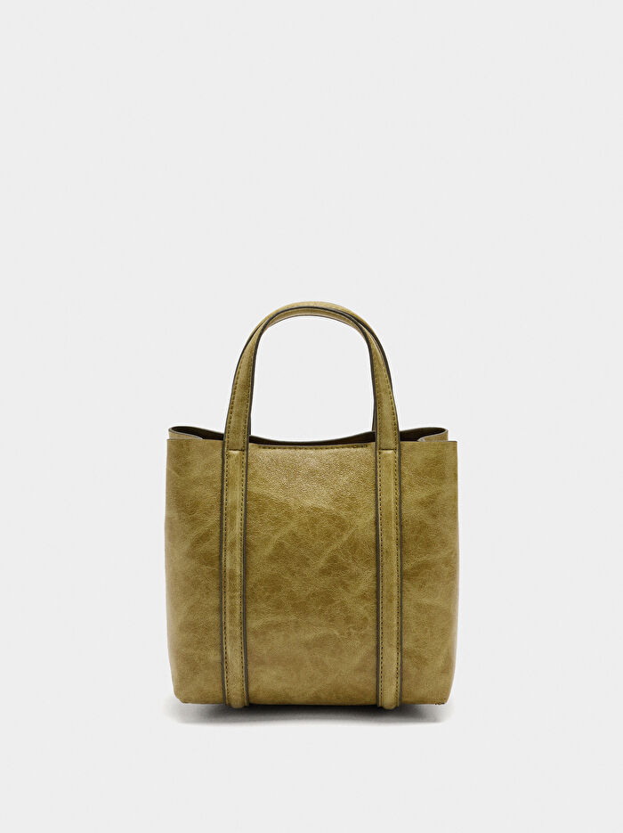 Çapraz Askılı Tote Çanta S